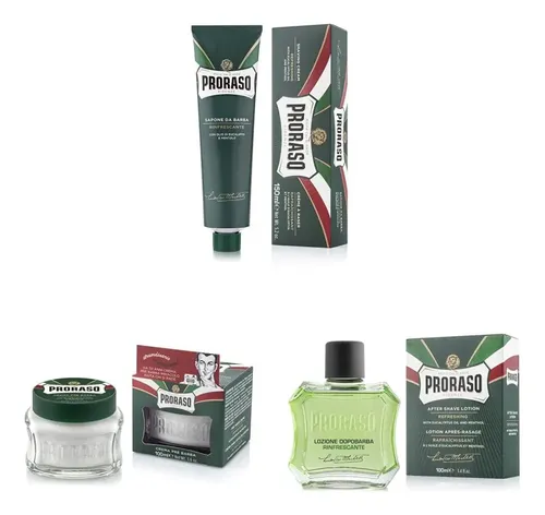 Kit De Afeitado Proraso Refresh Con Mentol Y Eucalipto