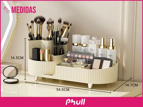 Organizador Maquillaje Porta Cosmético Make Up Escritorio