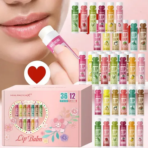 /ff Set Y Caja De Bálsamo Labial De 3.6 Unidades, Key Lip/ C