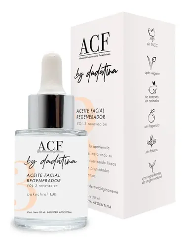 Aceite Acf By Dadatina Vol 3: Renovación Día/noche Para Todo Tipo De Piel De 30ml