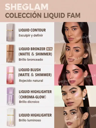 Sheglam Bronzer Contorno Contour Liquido Maquillaje Tono Del Maquillaje Terracotta