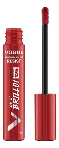 Brillo Labial Resist ¡Oh Q’ brillo! Vogue Tono Bomba Latina 3ml
