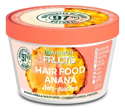 Mascarilla Capilar Garnier Fructis Hair Food Ananá X 350 Ml