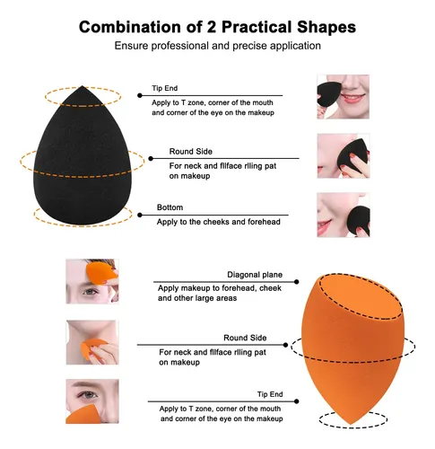 112 Pieces Professional Makeup Sponge Set,latex2