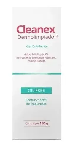 Gel Dermolimpiador Exfoliante Cleanex Oil Free 150 Cleanex