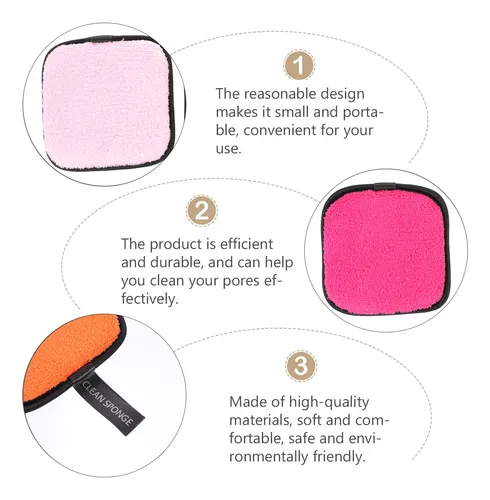 5 Esponjas De Maquillaje Para Limpiar, Paquete De 5
