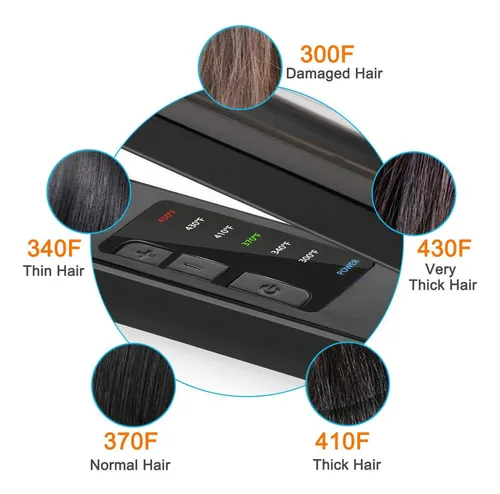 Alisador De Pelo Profesional A Vapor, Plancha Plana De