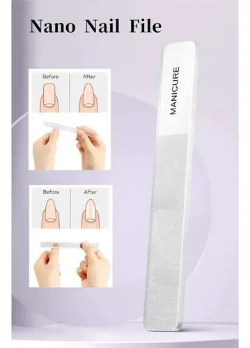 Set Manicura 4 Piezas De Acero Carbon Con Estuche