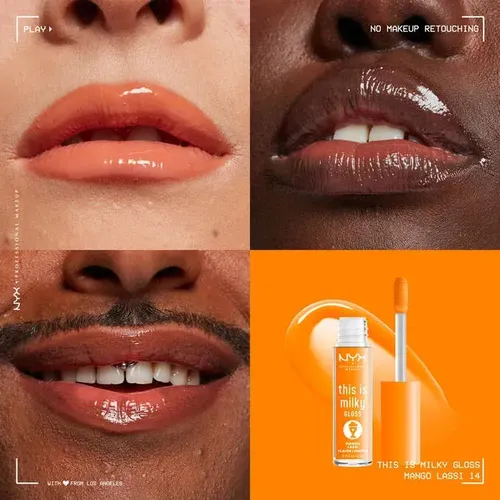 Brillo Labial Nyx Professional Makeup This Is Milky Gloss Tono Mango Lassi