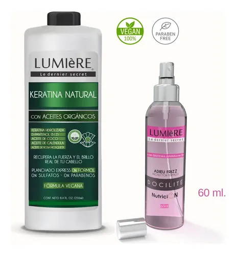 Alisado De Keratina Sin Formol 250 + Anti Frizz Reparador 60