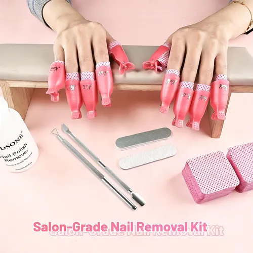 Kit Removedor De Esmalte Sin Acetona Jodsone Con Clips Y