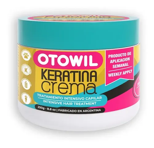 Otowil Keratina Crema Máscara Antifrizz Nutritiva X 250g
