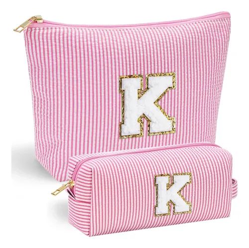 Bolsa De Maquillaje Yoolife Personalizada Con Bonita Inicial