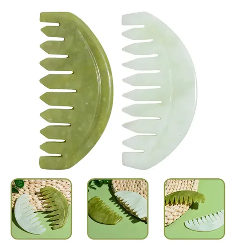 Masajeador Meridians Jade, Peine De Masaje For Cabello, 2 U