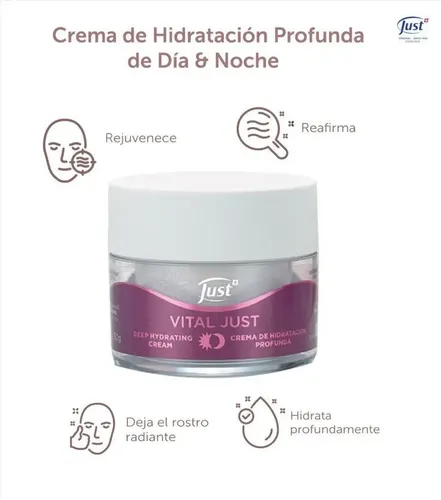 Crema de Hidratación Profunda Día & Noche Vital Just 50 G