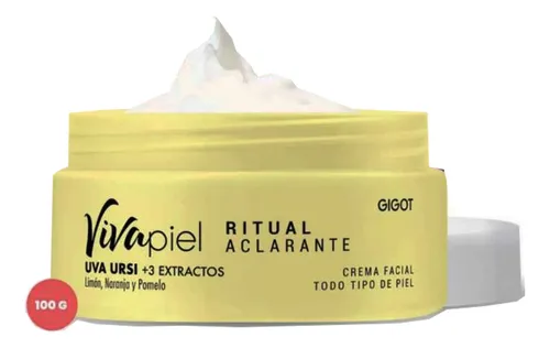 Crema Facial Blanqueadora Viva Piel Ritual Aclarante Gigot