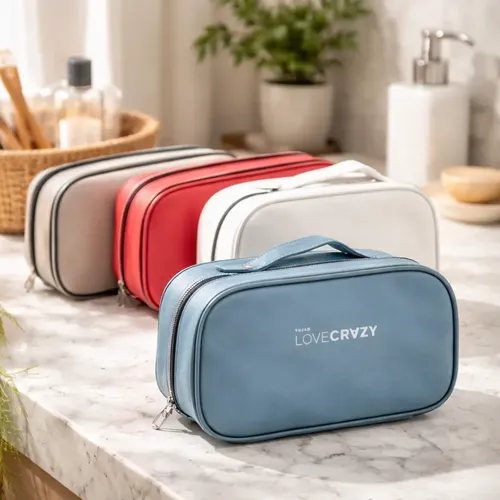 Neceser Para Maquillaje Y Accesorios De Viaje Eco Cuero Love
