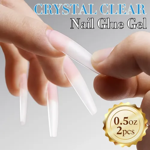 Set Pegamento Gel Transparente Para Uñas Postizas 2 Pcs