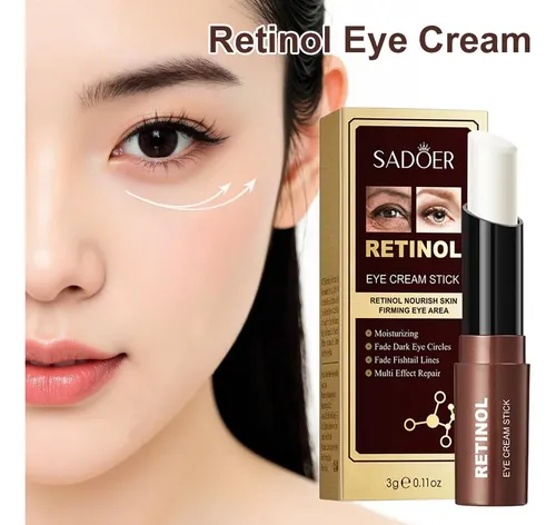 Crema De Ojos En Barra Con Retinol Sadoer, Antiojeras, Reafi