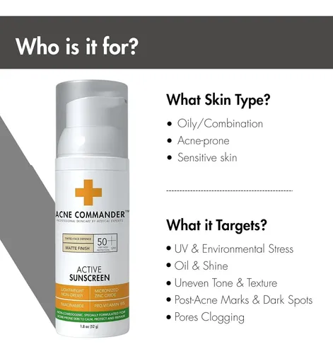 Protector Solar Mineral Spf 50 Para Rostro Con Óxido De