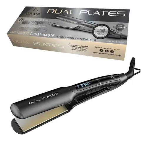 Alisador De Pelo Gama Dual Plates 3 Botones Led Ceramica 3c