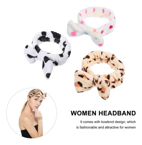 Diadema Creative Bowknot, 4 Unidades, Para Lavar La Cara, Ma