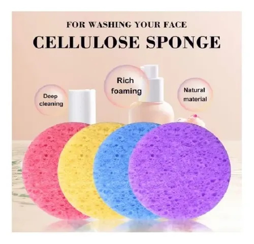 Esponja Cisnes Exfoliante Limpieza Facial X2 Unidad Premium
