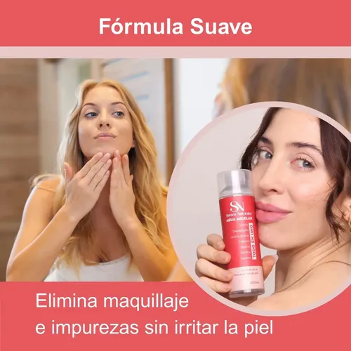 Agua Micelar Desmaquillante Hidratante Iluminadora
