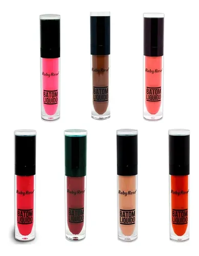 Batom Líquido Matte Ruby Rose Hb-8213