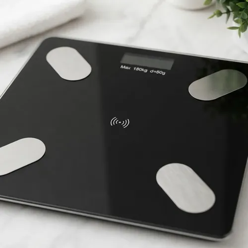 Balanza Digital Cuadrada Inteligente Bluetooth Hasta 180 Kg