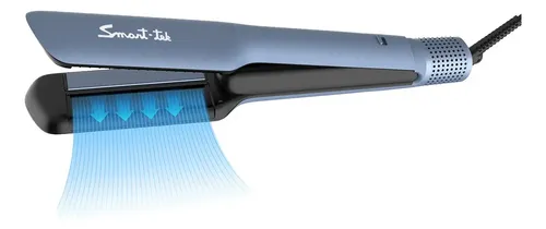 Secador y Plancha de pelo 2 en 1 Ceramica Iónica De Aire Alisadora Smart-tek Therapro Ion Celeste