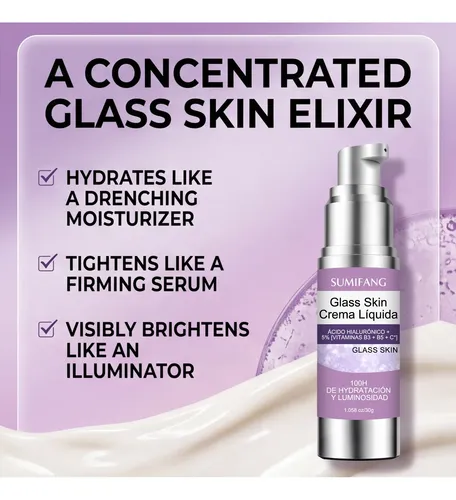 /crema Hidratante Glass Skin 30g, Firme Y Reduce Arrugas+