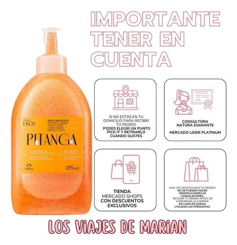 Repuesto Jabon Liquido Corporal  Pitanga Ekos Natura – Lvdm