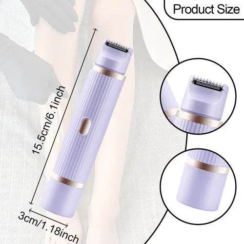 Maquinilla De Afeitar Eléctrica Para Bikini, Violeta