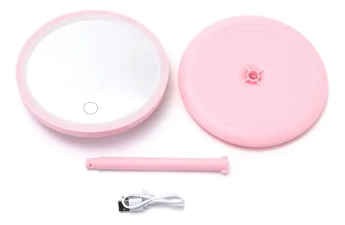 Espejo De Maquillaje 3 Modos Luces Led  Con Base Usb Skora