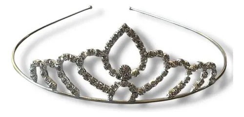 Corona Acero Y Strass 15 Casamiento Peinado Patin Danza