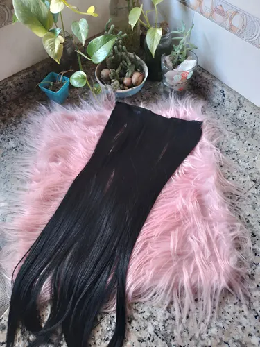 Cortinas De Pelo: Cabello Sintetico Premium Extensiones Negro 1 Lacio