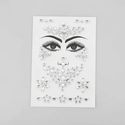 Gemas Strass X12 Autoadhesivas Cara Cuerpo Sticker Fiesta