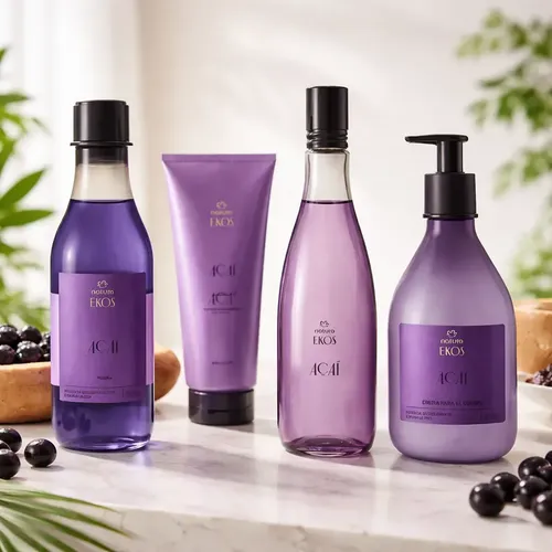 Kit X 4 Natura Ekos Açaí Frescor-crema Corporal +manos-oleo