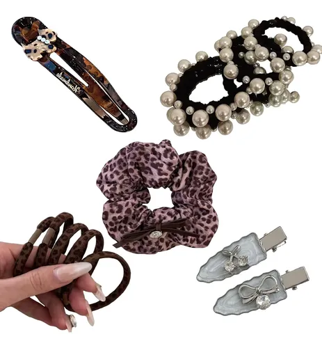 Set De Accesorios Para El Cabello Y2k De 16 Piezas Para Muje