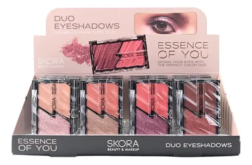 Paleta De Sombras Duo Para Maquillaje Eyeshadow Skora