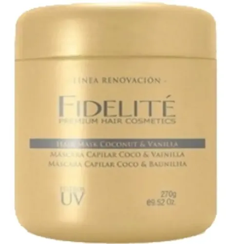 Kit Crema Mascara Fidelite Coco Keratina Almendras 270gr X3