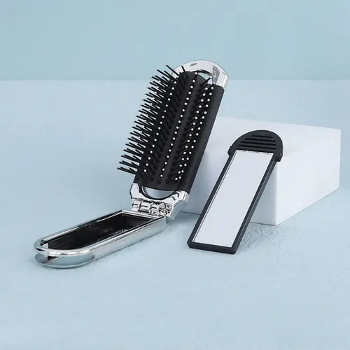 Pincel Plegable Con Espejo De Maquillaje/pincel Pequeño.