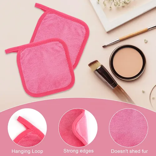 Paño Desmaquillante Puomue Microfibra 12 Unidades Rosa