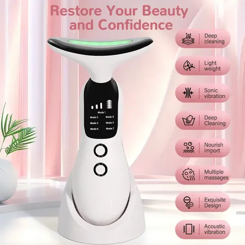 Masajeador Facial Para Cuello Con Rostro Recargable