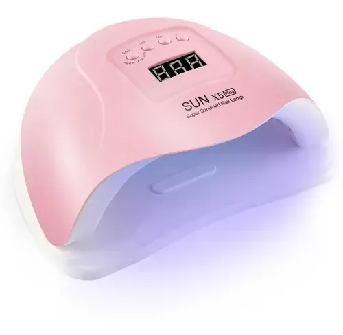Cabina Para Uñas SUNUV X5 Plus Rosa LEDs UV 80W Con Temporizador