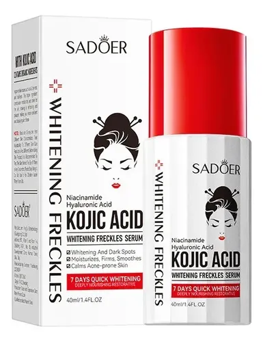 Serum Facial Blanqueador Acido Kojico Sadoer 40ml Todo Tipo De Piel Día/noche