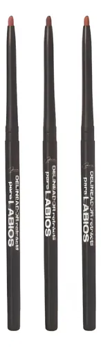Arex Delineadores De Labios Retráctiles Rosado-cafe-caramelo Color Rosa