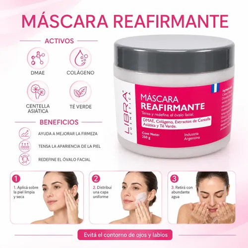 Máscara Reafirmante Tensora Antioxidante X250g Libra