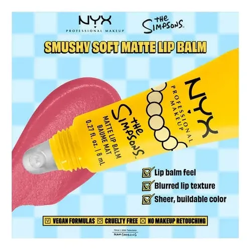 Nyx Bálsamo Labial Mate Lisa Simpson Smushy Special Edition